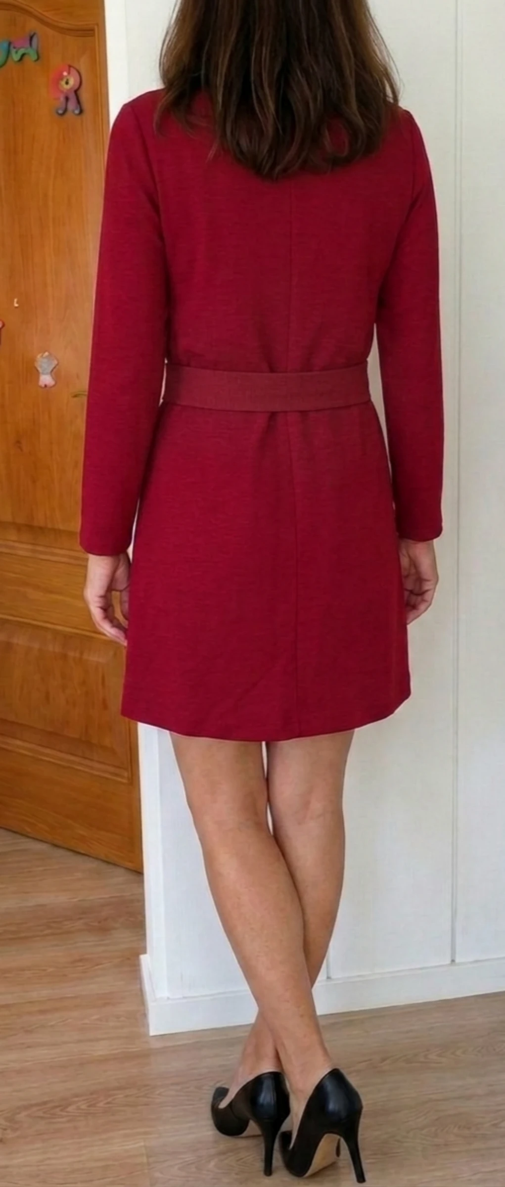 Elegant burgundy Cop Copine dress Size L/40 – photo 2
